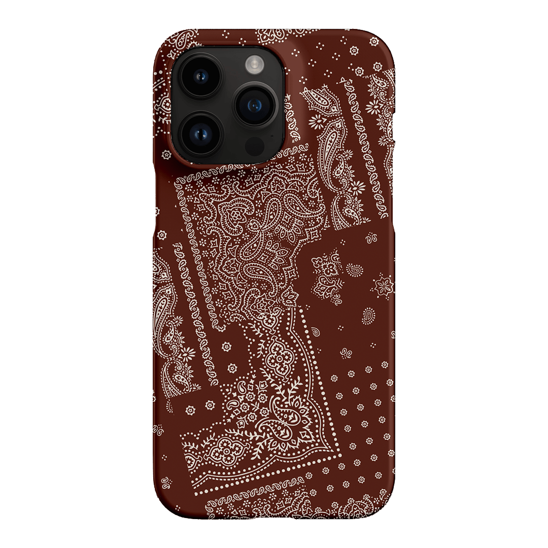 Paisley Cinnamon Printed Phone Cases iPhone 14 Pro Max / Snap by The Dairy - The Dairy