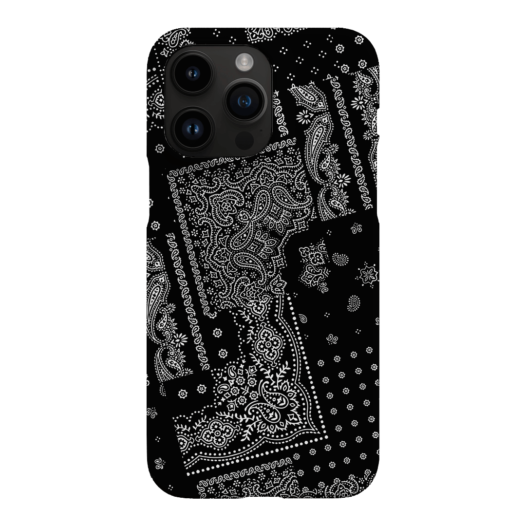 Paisley Noir Printed Phone Cases iPhone 14 Pro Max / Snap by The Dairy - The Dairy