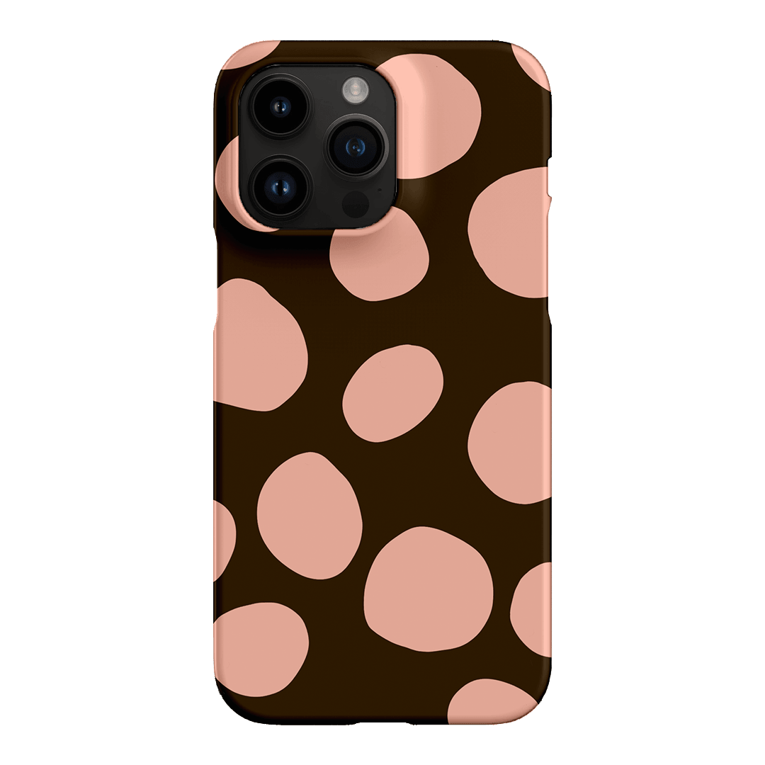 Pebbles Chocolate Pink Printed Phone Cases iPhone 14 Pro Max / Snap by Veronica Tucker - The Dairy