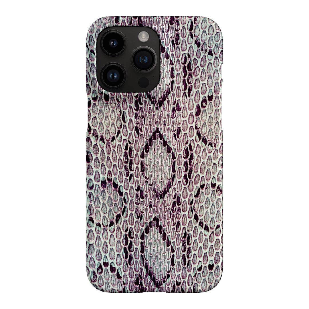 Plum Python Printed Phone Cases iPhone 14 Pro Max / Snap by The Dairy - The Dairy