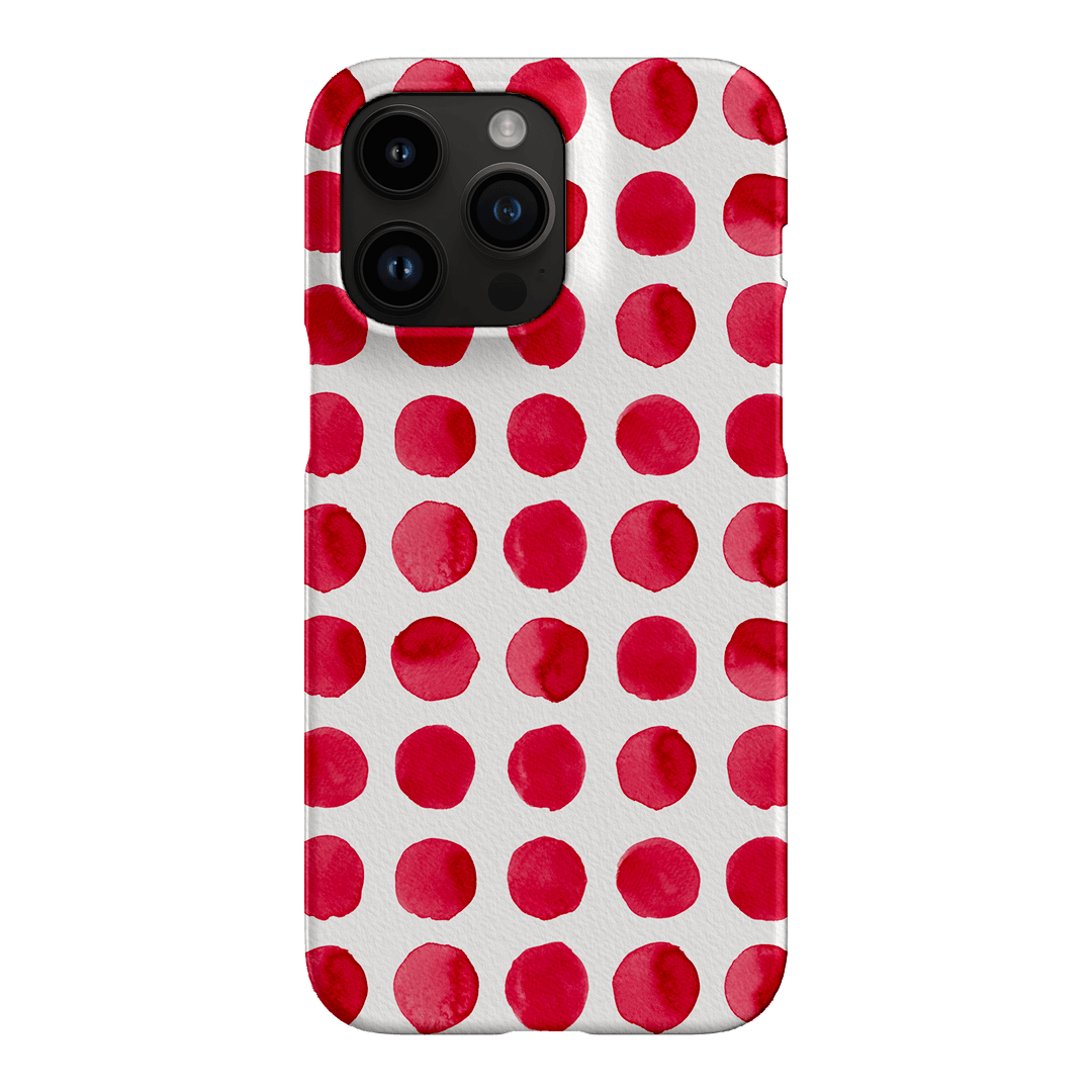 Spots in Red Printed Phone Cases by The Dairy - The Dairy