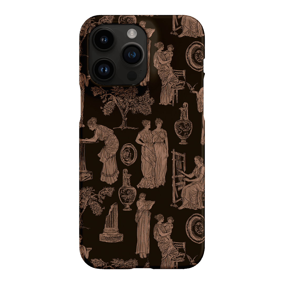 Symposium Burnt Umber Printed Phone Cases iPhone 14 Pro Max / Snap by Veronica Tucker - The Dairy