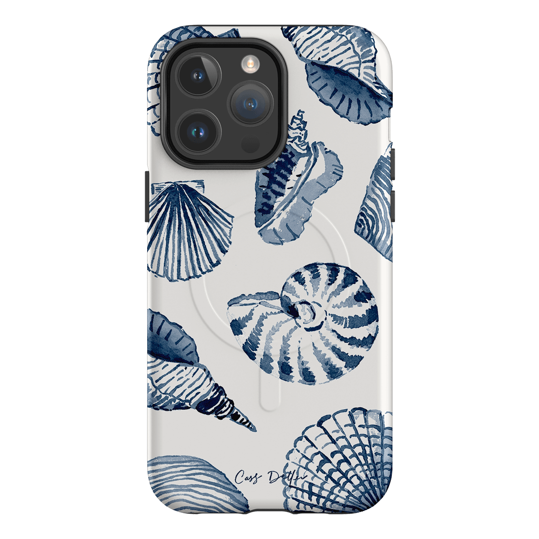 Blue Shells Printed Phone Cases iPhone 14 Pro Max / Armoured MagSafe by Cass Deller - The Dairy