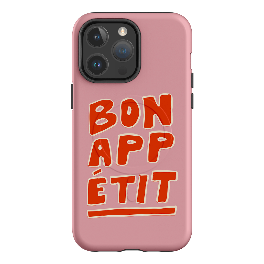 Bon Appetit Pink Printed Phone Cases iPhone 14 Pro Max / Armoured MagSafe by The Dairy - The Dairy