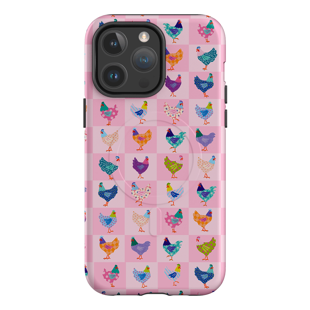 Checkered Chickens Printed Phone Cases iPhone 14 Pro Max / Armoured MagSafe by Kayla Henley - The Dairy