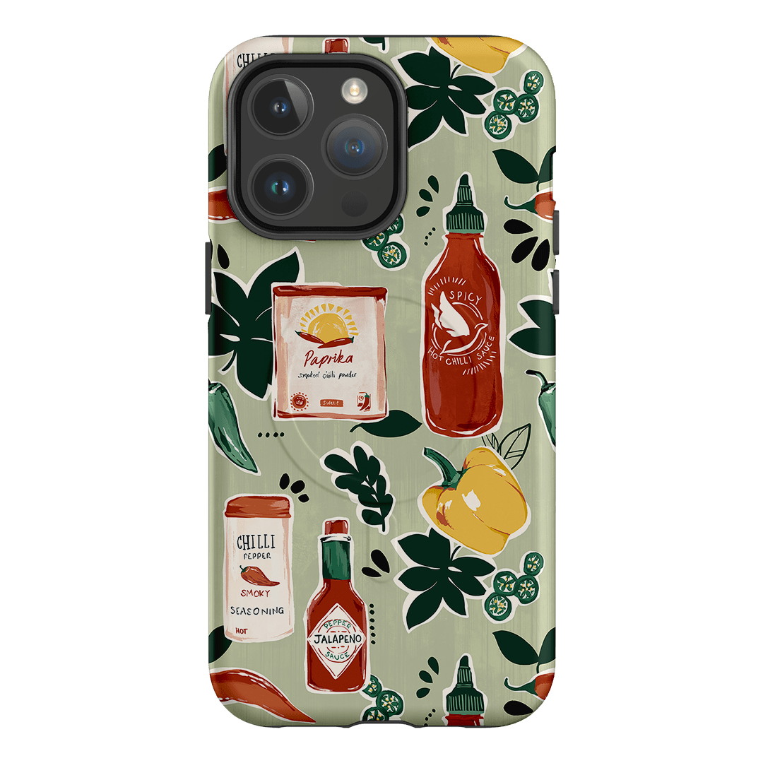 Chilli Pepper Printed Phone Cases iPhone 14 Pro Max / Armoured MagSafe by Charlie Taylor - The Dairy