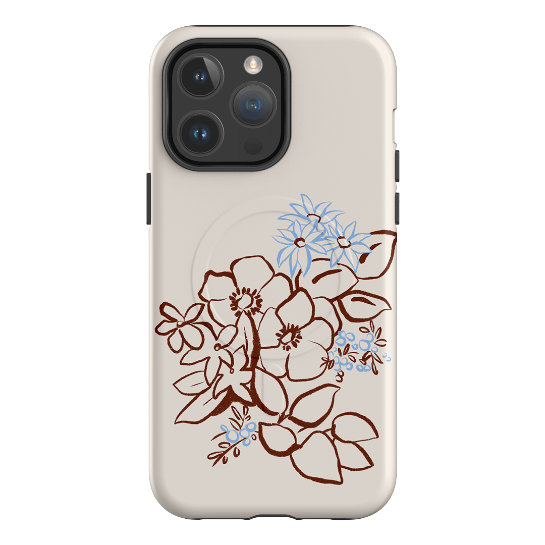Cream Posy Printed Phone Cases iPhone 14 Pro Max / Armoured MagSafe by Typoflora - The Dairy