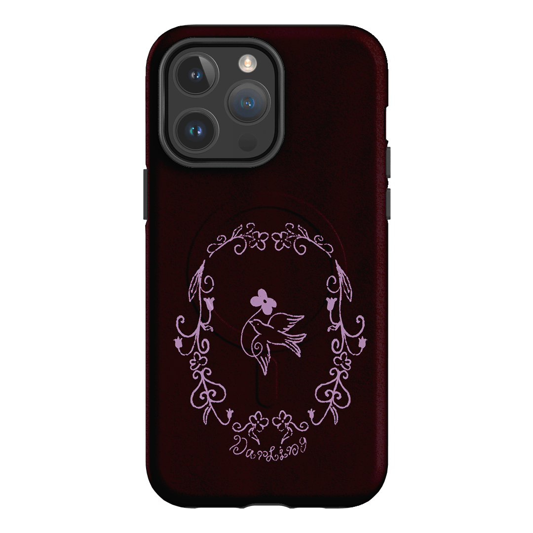 Darling Burgundy Printed Phone Cases by The Dairy - The Dairy