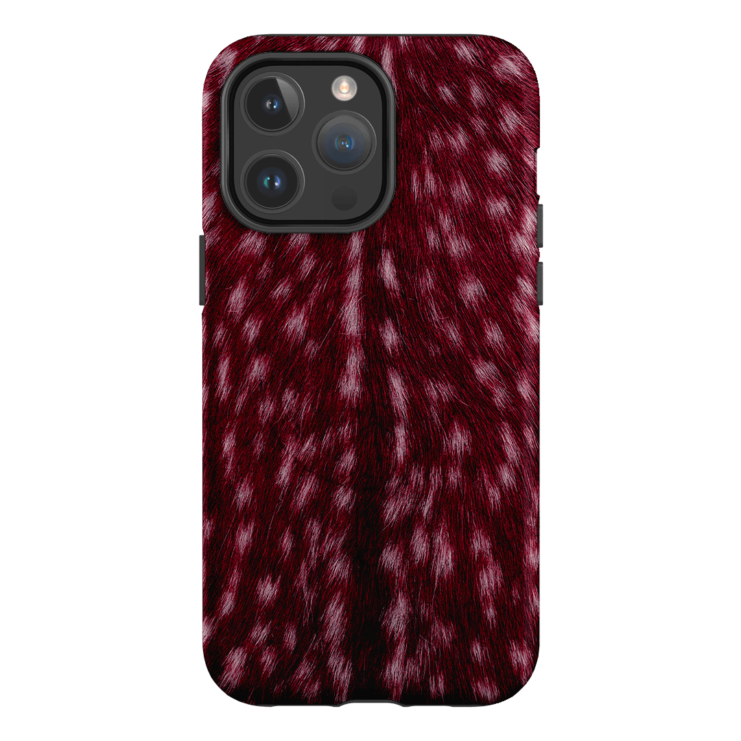 Fawn Burgundy Printed Phone Cases iPhone 14 Pro Max / Armoured MagSafe by The Dairy - The Dairy