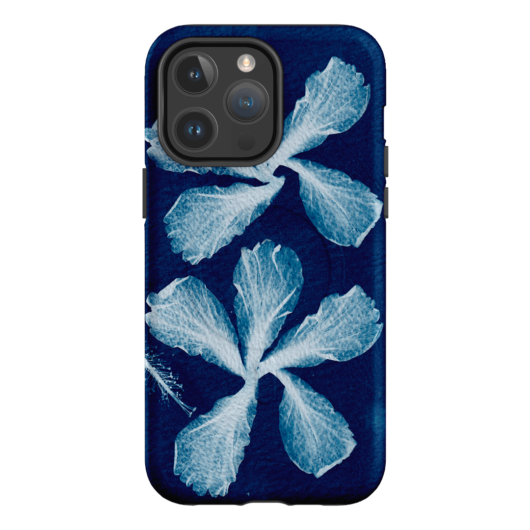 Hibiscus Cyanotype Printed Phone Cases iPhone 14 Pro Max / Armoured MagSafe by Sally Hungerford - The Dairy