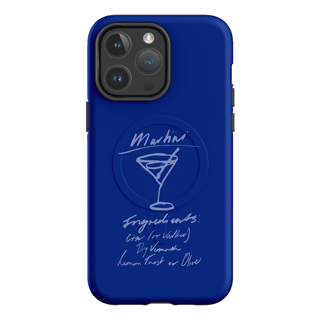 Martini Mood Blue Printed Phone Cases iPhone 14 Pro Max / Armoured MagSafe by The Dairy - The Dairy