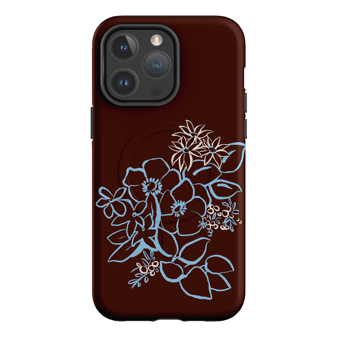 Mocha Posy Printed Phone Cases iPhone 14 Pro Max / Armoured MagSafe by Typoflora - The Dairy