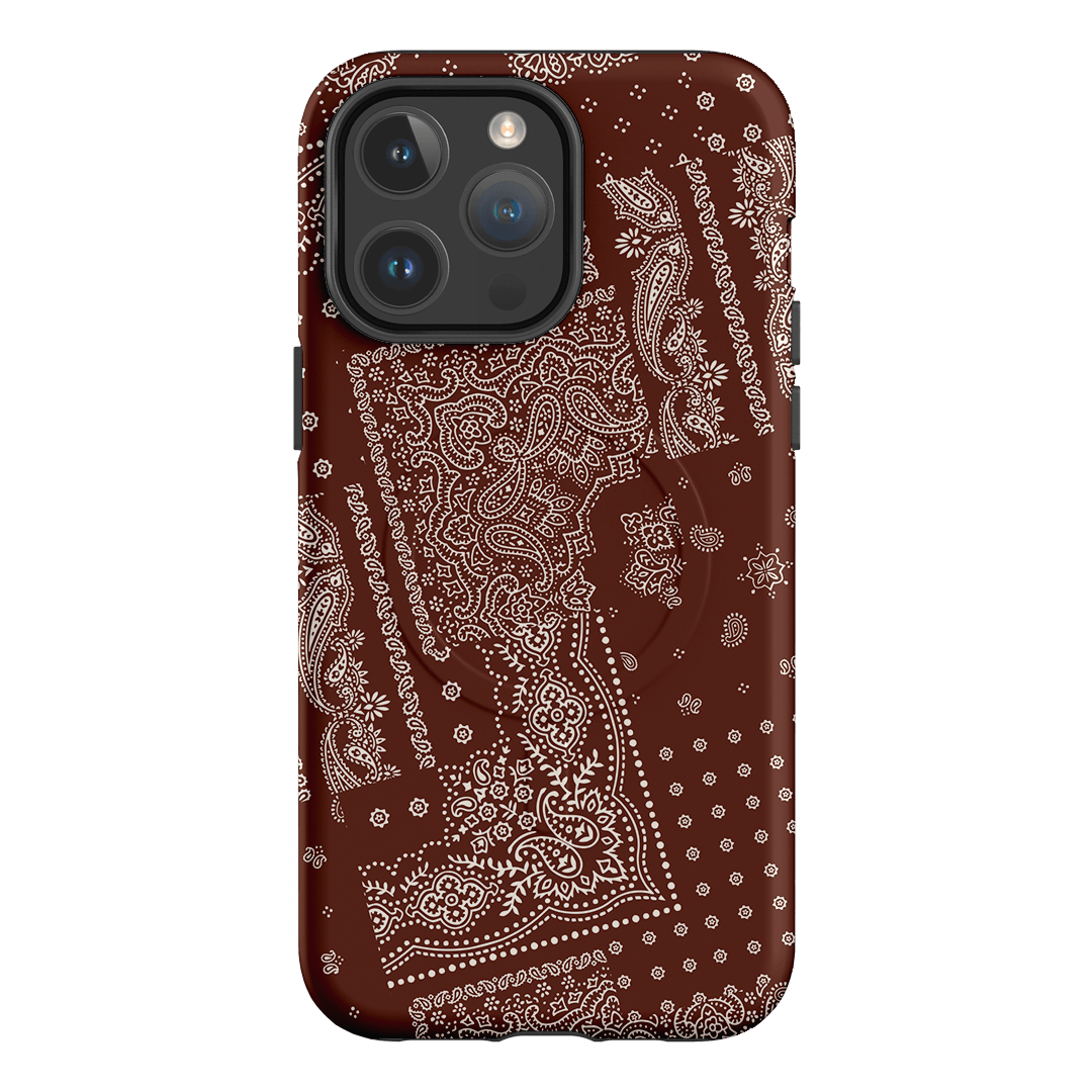 Paisley Cinnamon Printed Phone Cases iPhone 14 Pro Max / Armoured MagSafe by The Dairy - The Dairy