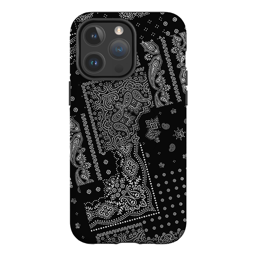 Paisley Noir Printed Phone Cases iPhone 14 Pro Max / Armoured MagSafe by The Dairy - The Dairy