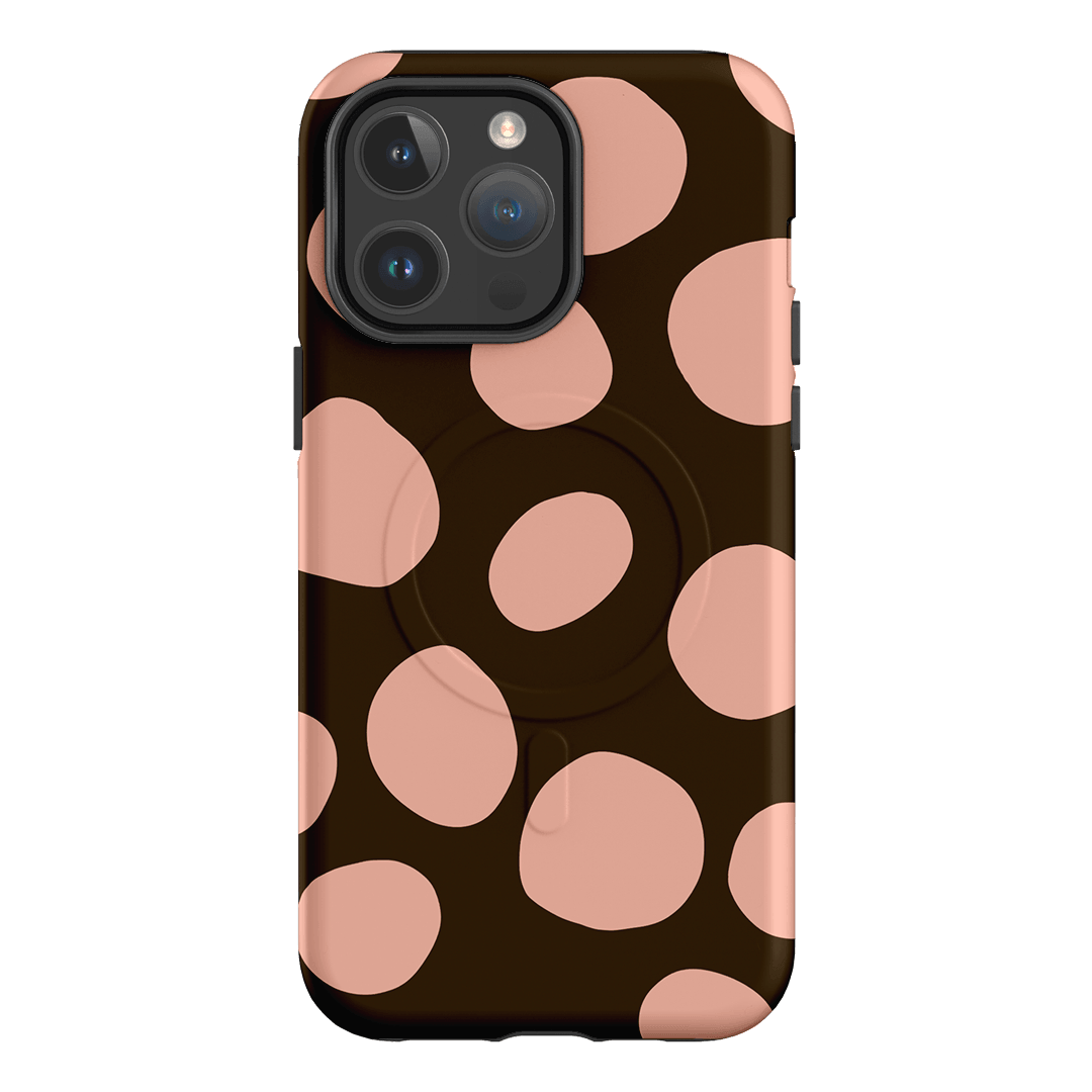Pebbles Chocolate Pink Printed Phone Cases iPhone 14 Pro Max / Armoured MagSafe by Veronica Tucker - The Dairy