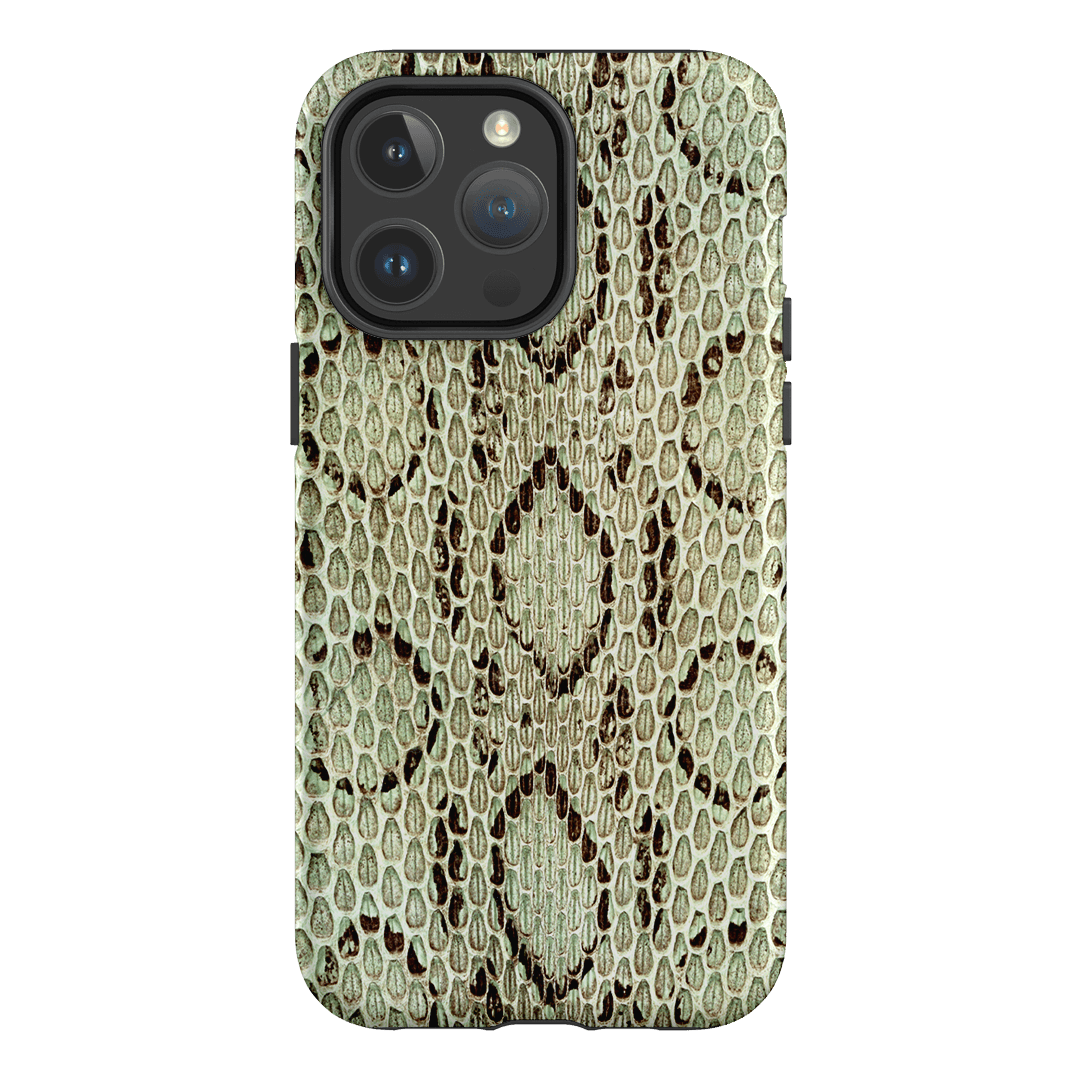 Pistachio Python Printed Phone Cases iPhone 14 Pro Max / Armoured MagSafe by The Dairy - The Dairy