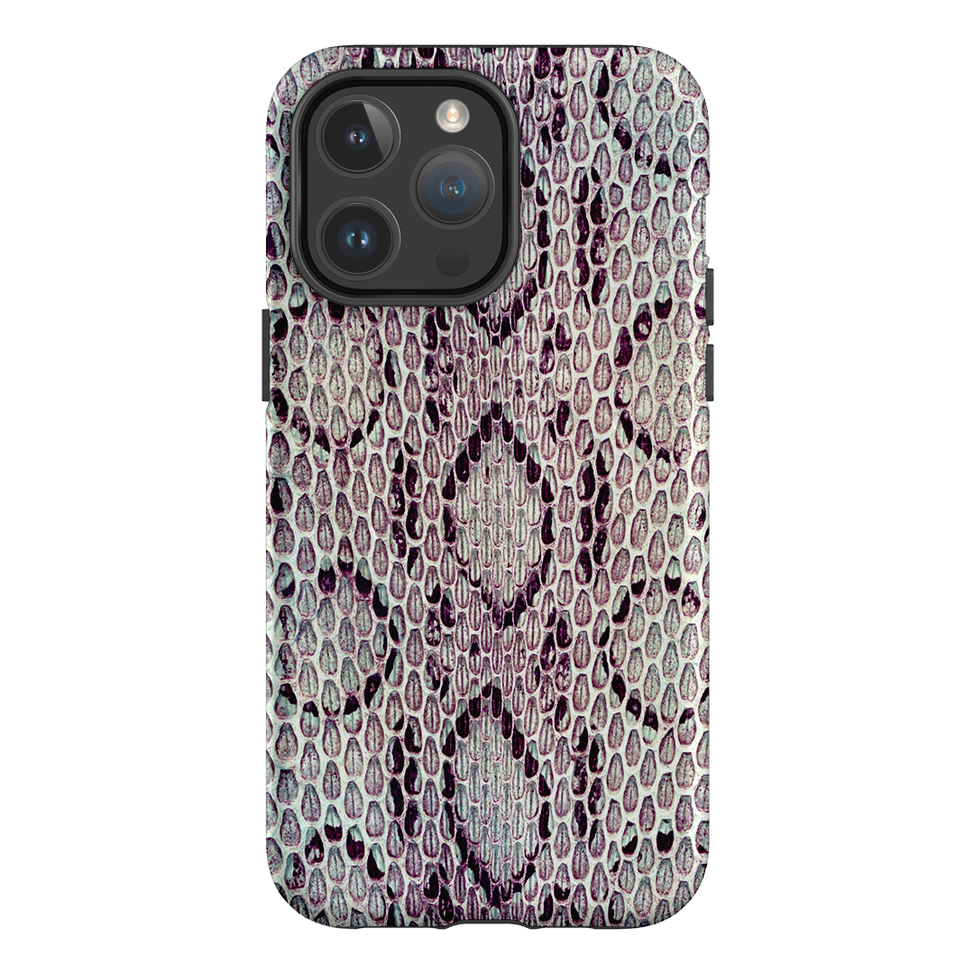 Plum Python Printed Phone Cases iPhone 14 Pro Max / Armoured MagSafe by The Dairy - The Dairy