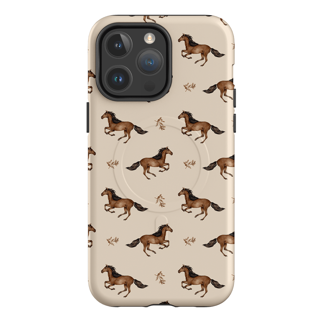 Running Horse Printed Phone Cases iPhone 14 Pro Max / Armoured MagSafe by Kasiags Art - The Dairy