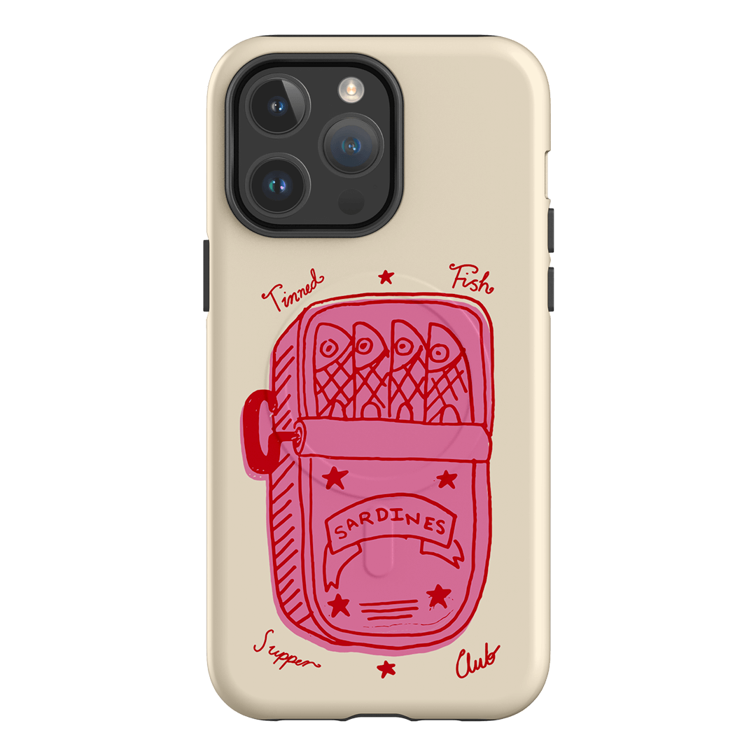 Sardine Social Red Printed Phone Cases iPhone 14 Pro Max / Armoured MagSafe by The Dairy - The Dairy