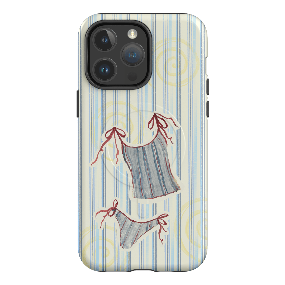Stripe Tankini Printed Phone Cases iPhone 14 Pro Max / Armoured MagSafe by Kayla Carr - The Dairy