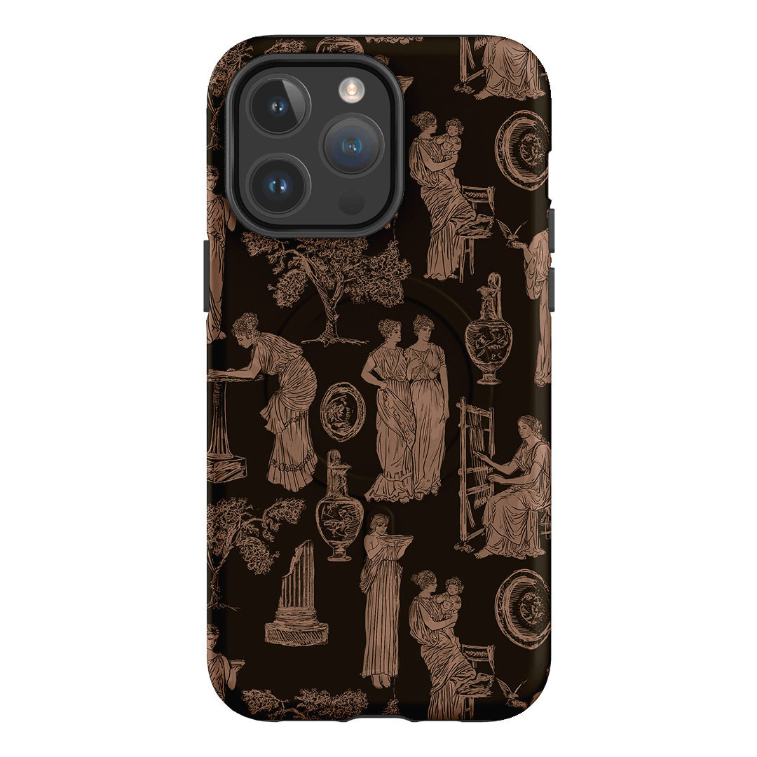 Symposium Burnt Umber Printed Phone Cases iPhone 14 Pro Max / Armoured MagSafe by Veronica Tucker - The Dairy