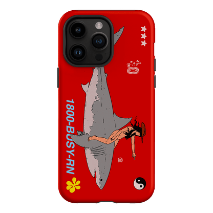 1800-Busy Rn in Red Printed Phone Cases iPhone 14 Pro Max / Armoured by Easty Beasty - The Dairy