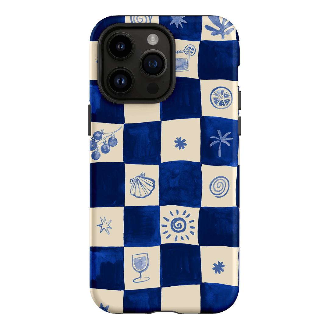 Afternoon Mezze Azure Printed Phone Cases iPhone 14 Pro Max / Armoured by Charlie Taylor - The Dairy