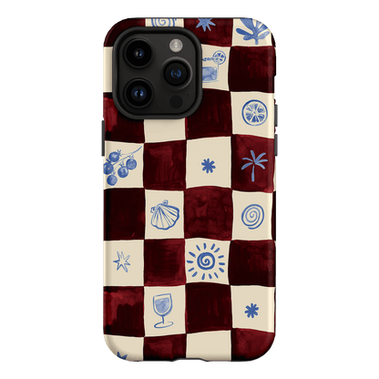 Afternoon Mezze Maroon Printed Phone Cases iPhone 14 Pro Max / Armoured by Charlie Taylor - The Dairy