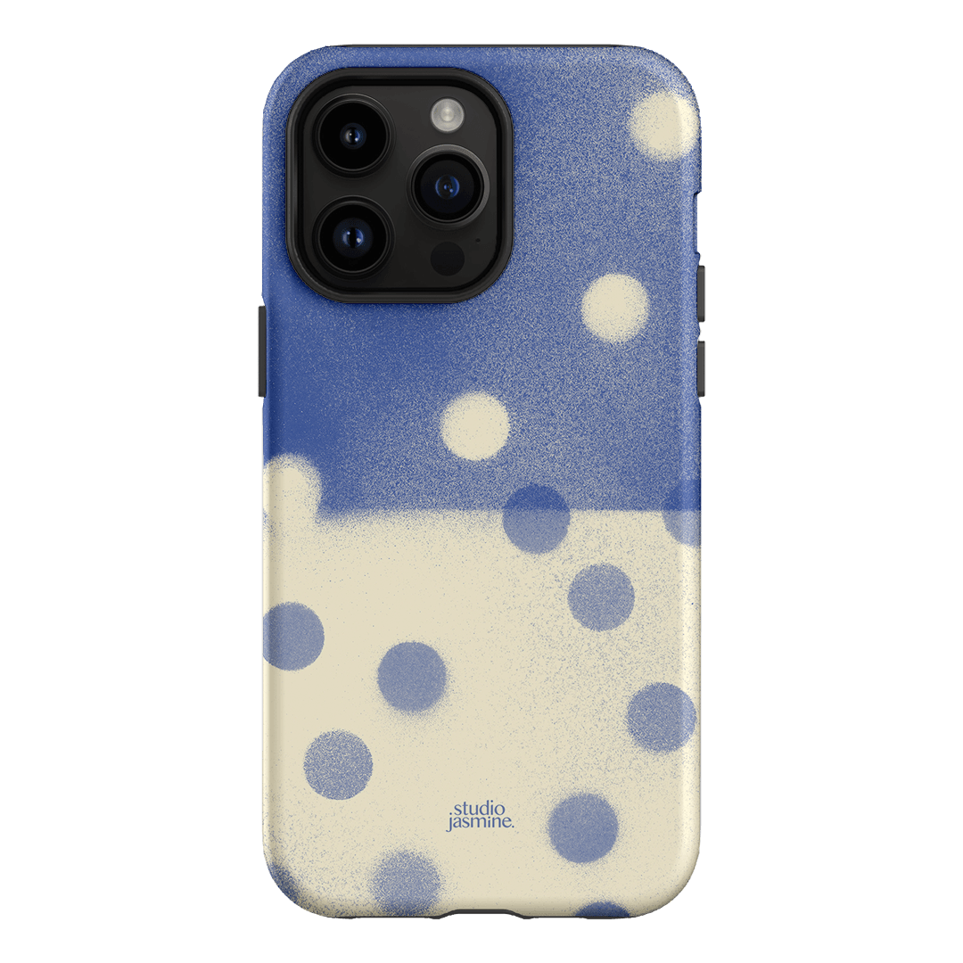 Bleu Polka Dot Printed Phone Cases iPhone 14 Pro Max / Armoured by Jasmine Dowling - The Dairy