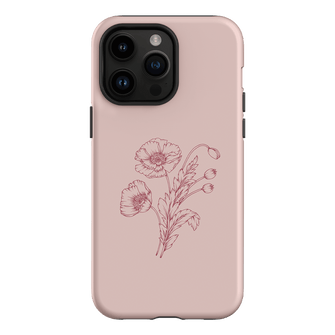 Blush Poppies Printed Phone Cases iPhone 14 Pro Max / Armoured by Typoflora - The Dairy