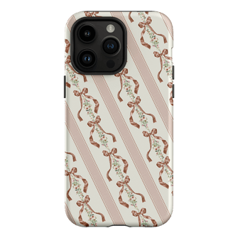 Bow Stripe Printed Phone Cases iPhone 14 Pro Max / Armoured by Veronica Tucker - The Dairy