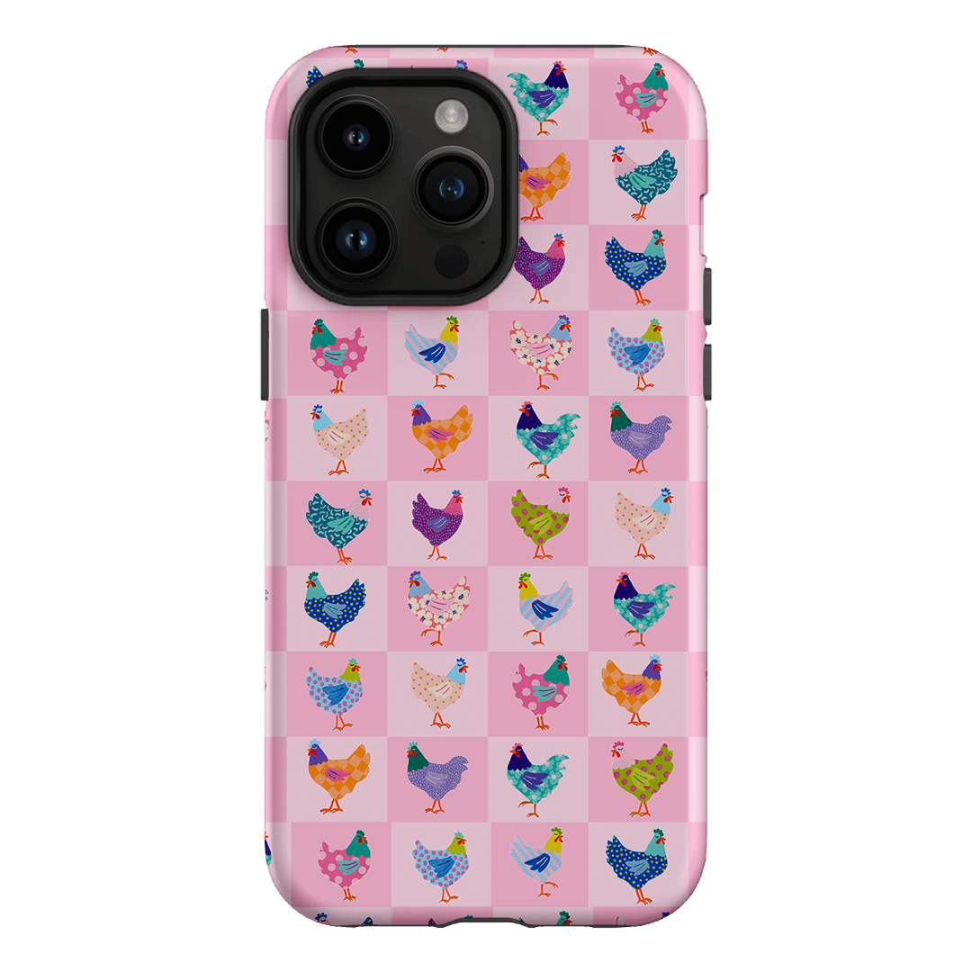 Checkered Chickens Printed Phone Cases iPhone 14 Pro Max / Armoured by Kayla Henley - The Dairy