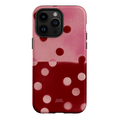 Cherry Polka Dot Printed Phone Cases iPhone 14 Pro Max / Armoured by Jasmine Dowling - The Dairy