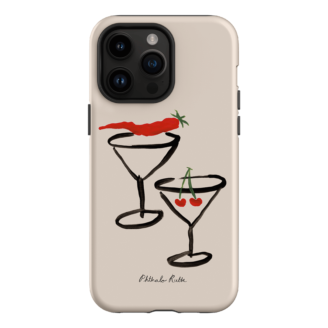 Chili Cherry Printed Phone Cases iPhone 14 Pro Max / Armoured by Phthalo Ruth - The Dairy