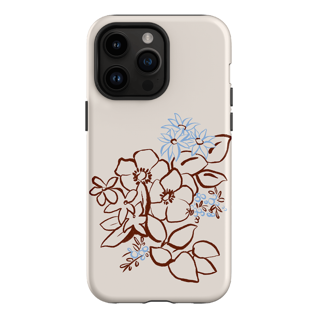 Cream Posy Printed Phone Cases iPhone 14 Pro Max / Armoured by Typoflora - The Dairy