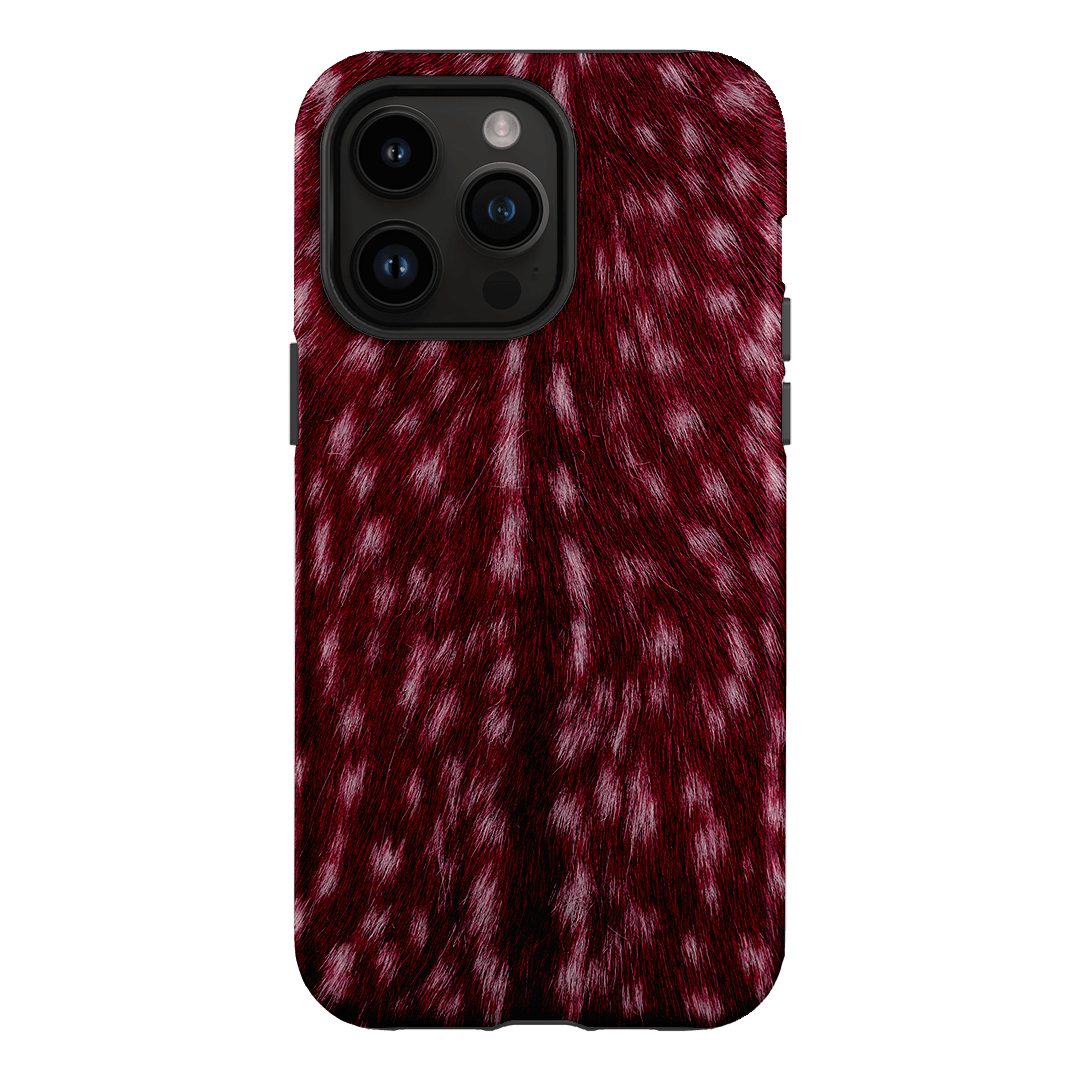 Fawn Burgundy Printed Phone Cases iPhone 14 Pro Max / Armoured by The Dairy - The Dairy