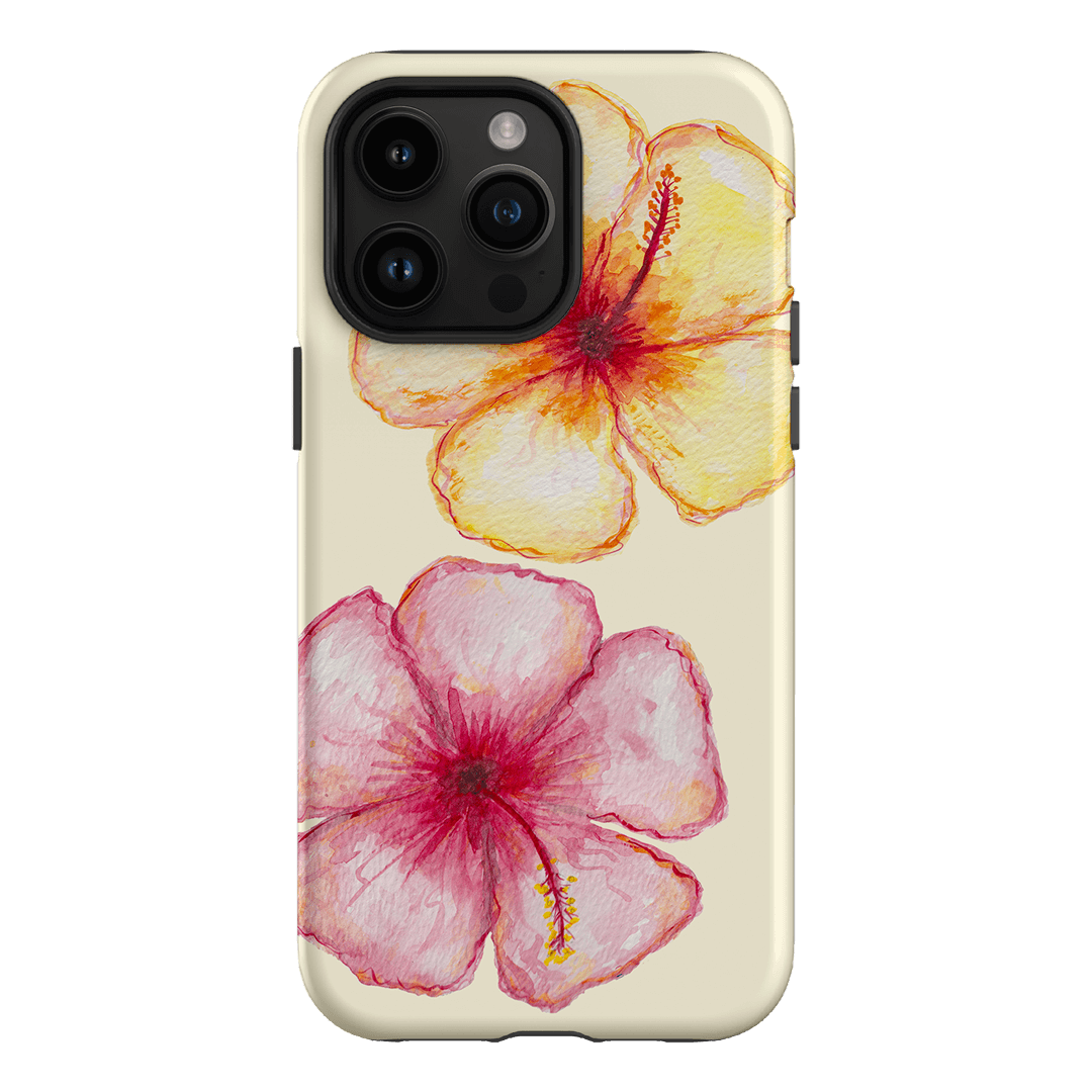 Hibiscus Flower Yellow Printed Phone Cases iPhone 14 Pro Max / Armoured by BG. Studio - The Dairy