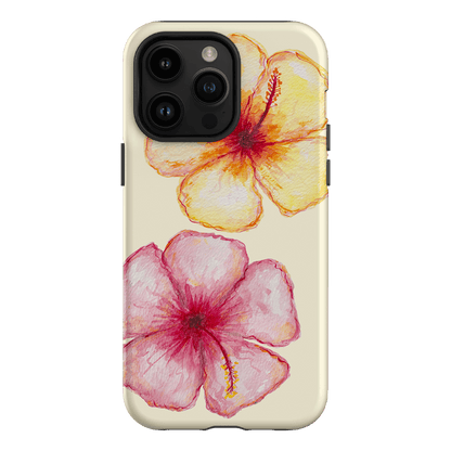 Hibiscus Flower Yellow Printed Phone Cases iPhone 14 Pro Max / Armoured by BG. Studio - The Dairy