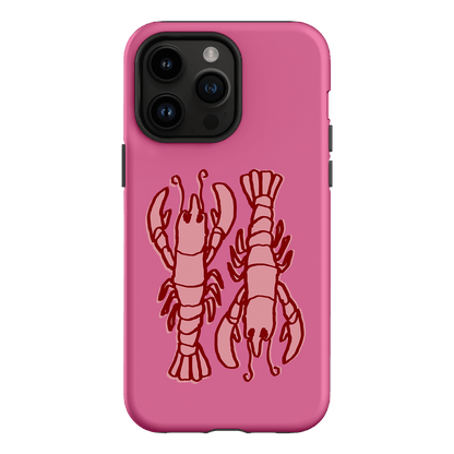 Lobster Love Pink Printed Phone Cases iPhone 14 Pro Max / Armoured by The Dairy - The Dairy