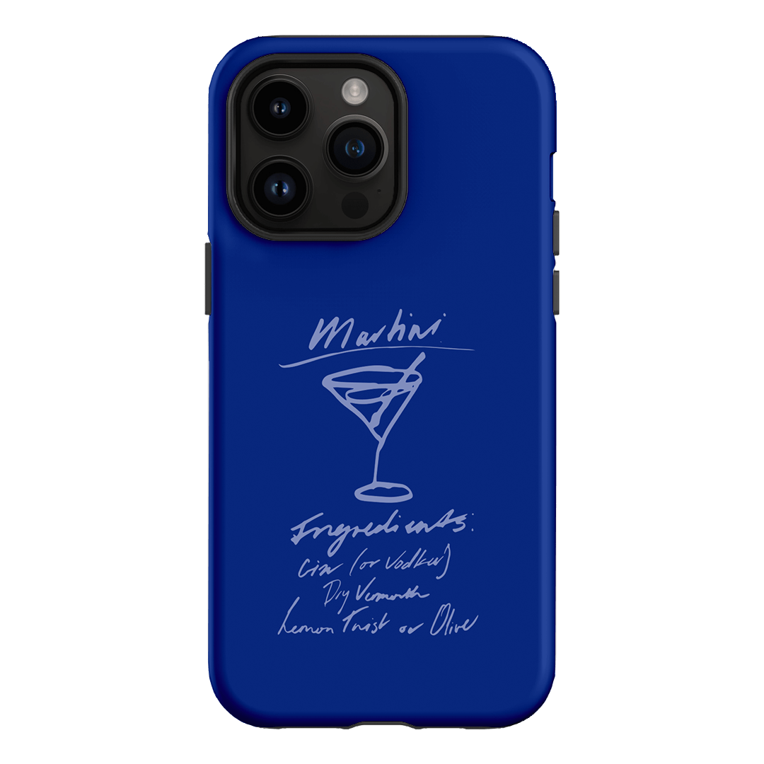 Martini Mood Blue Printed Phone Cases iPhone 14 Pro Max / Armoured by The Dairy - The Dairy