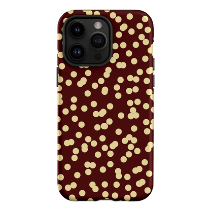 Mini Confetti Burgundy Butter Printed Phone Cases iPhone 14 Pro Max / Armoured by Veronica Tucker - The Dairy