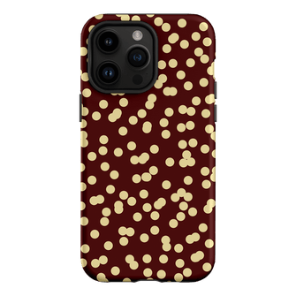 Mini Confetti Burgundy Butter Printed Phone Cases iPhone 14 Pro Max / Armoured by Veronica Tucker - The Dairy