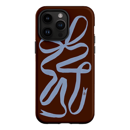 Mocha Ribbon Printed Phone Cases iPhone 14 Pro Max / Armoured by Jasmine Dowling - The Dairy
