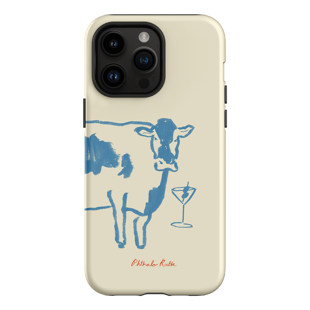 Mootini Blue Printed Phone Cases iPhone 14 Pro Max / Armoured by Phthalo Ruth - The Dairy