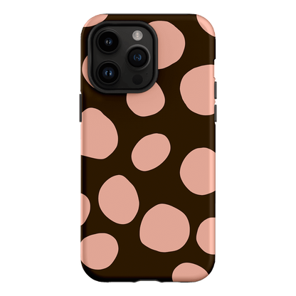 Pebbles Chocolate Pink Printed Phone Cases iPhone 14 Pro Max / Armoured by Veronica Tucker - The Dairy
