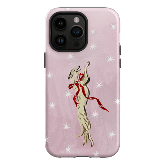 Pink Bow Hound Printed Phone Cases iPhone 14 Pro Max / Armoured by Lisa Hu - The Dairy