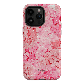 Hydrangea Pink Printed Phone Cases iPhone 14 Pro Max / Armoured by Kerrie Hess - The Dairy