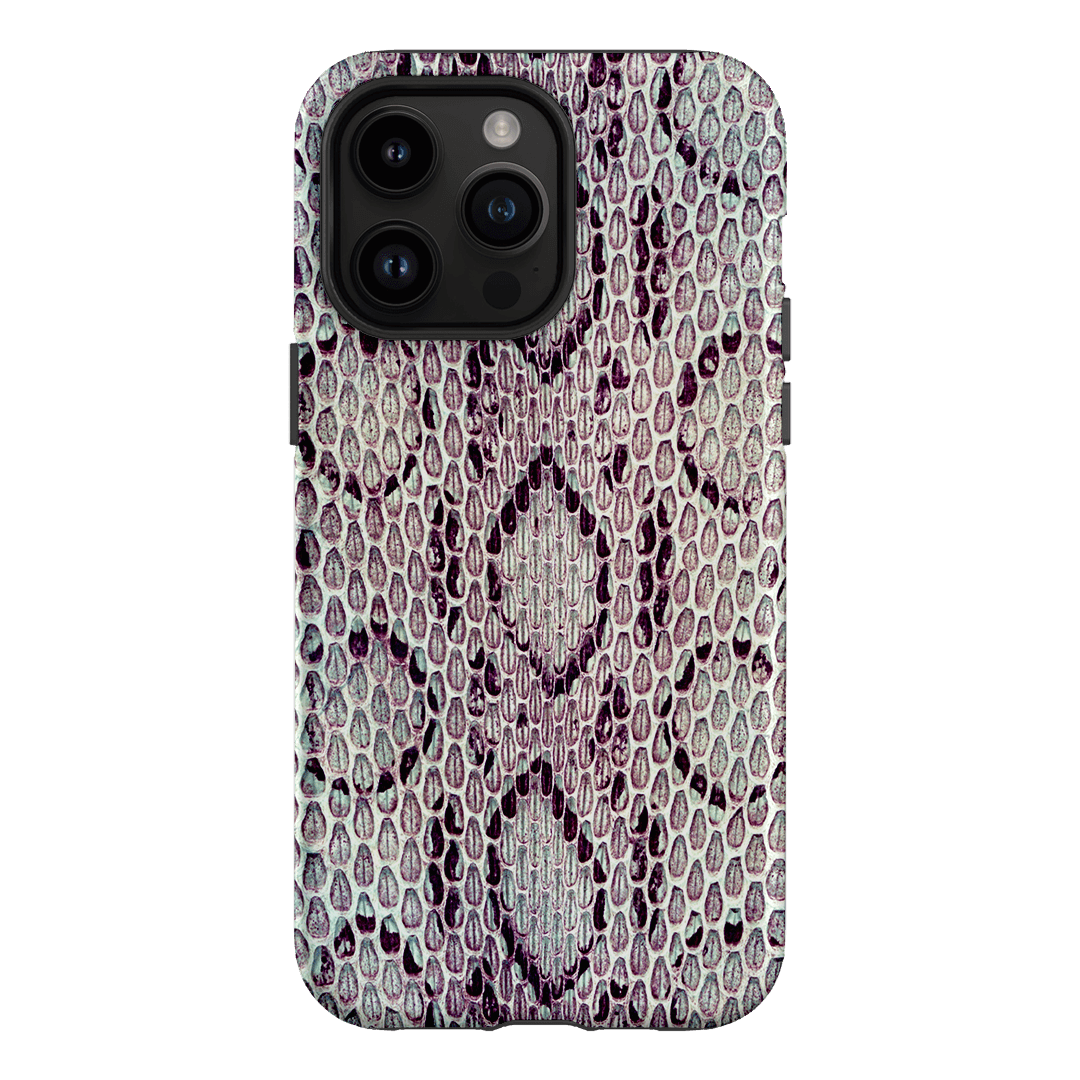 Plum Python Printed Phone Cases iPhone 14 Pro Max / Armoured by The Dairy - The Dairy