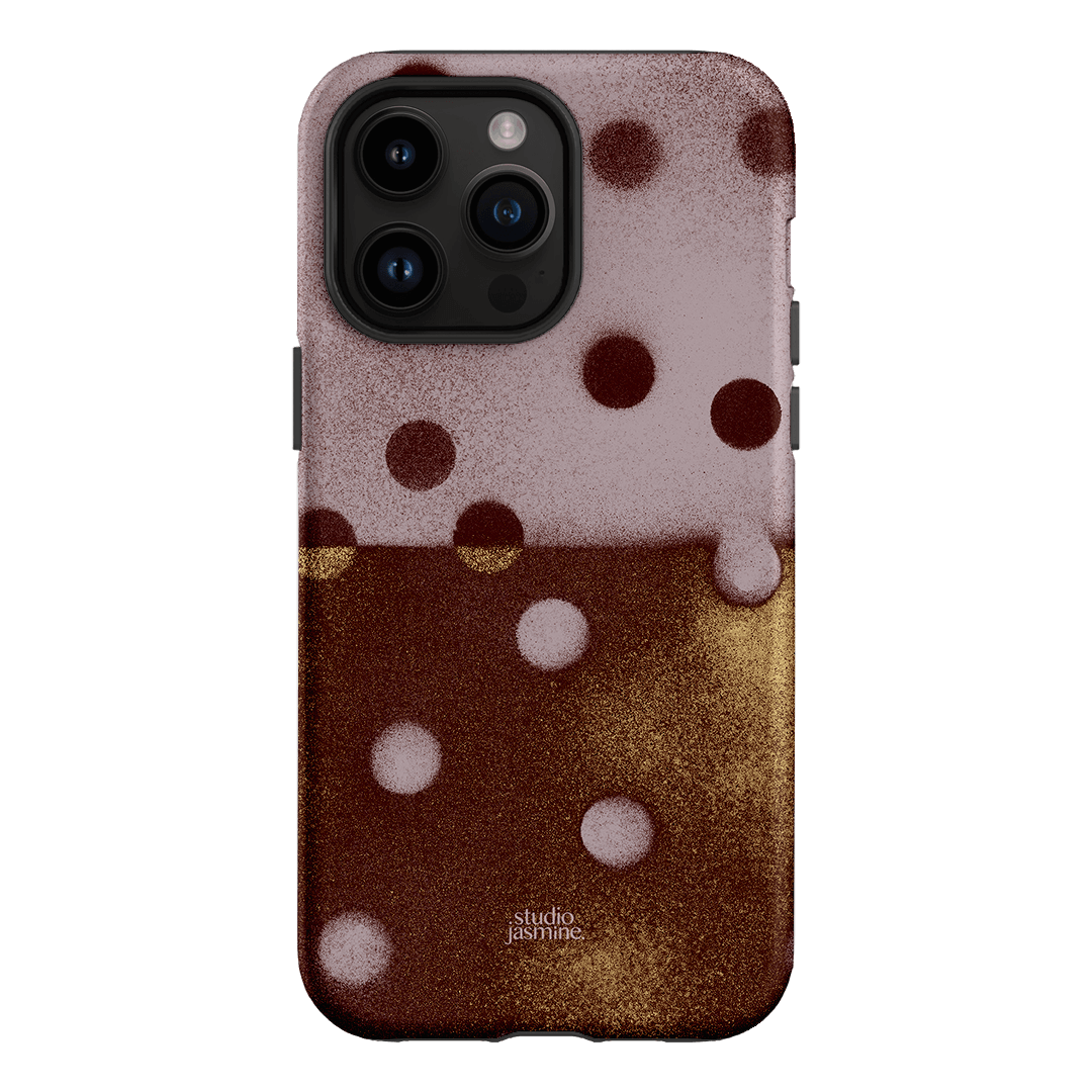 Rust Polka Dot Printed Phone Cases iPhone 14 Pro Max / Armoured by Jasmine Dowling - The Dairy