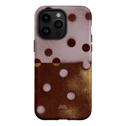 Rust Polka Dot Printed Phone Cases iPhone 14 Pro Max / Armoured by Jasmine Dowling - The Dairy